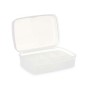 Scatola con scomparti Bianco Trasparente Plastica 21,5 x 8,5 x 15 cm (12 Unità) di Kinvara, Scatole e cassapanche - Rif: S362...