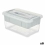 Scatola Multiuso Grigio Trasparente Plastica 5 L 29,5 x 14,5 x 19,2 cm (6 Unità) di Kipit, Scatole e cassapanche - Rif: S3629...