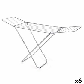 Folding clothes line Silver 183 x 50,5 x 104 cm (6 Units) by Kipit, Indoor Airers - Ref: S3629091, Price: 59,35 €, Discount: %