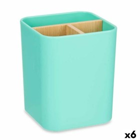 Support pour brosses à dents Vert Bambou polypropylène 9 x 11 x 9 cm (6 Unités) de Berilo, Supports et distributeurs - Réf : ...