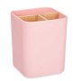 Suporte para a escova de Dentes Cor de Rosa Bambu Polipropileno 9 x 11 x 9 cm (6 Unidades) de Berilo, Suportes e dispensadore...