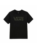 Camisola de Manga Curta Criança Vans Checkered Vans-B Preto | Tienda24 Tienda24.eu