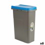 Papelera Stefanplast Azul Gris Plástico 25 L (6 Unidades) | Tienda24 - Global Online Shop Tienda24.eu