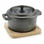 Saucepan Brown Black Bamboo Forged steel 13 x 10 x 8,5 cm (12 Units) by Kinvara, Terrines - Ref: S3629163, Price: 67,94 €, Di...