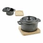 Saucepan Brown Black Bamboo Forged steel 13 x 10 x 8,5 cm (12 Units) by Kinvara, Terrines - Ref: S3629163, Price: 67,94 €, Di...