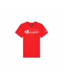 Children’s Short Sleeve T-Shirt Champion Crewneck Red | Tienda24 Tienda24.eu