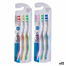 Cepillo de Dientes Amarillo Azul Rojo Verde (12 Unidades) de Berilo, Cepillos manuales - Ref: S3629186, Precio: 9,20 €, Descu...