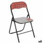 Folding Chair Hand Made Brown Black Grey PVC Metal 43 x 46 x 78 cm (6 Units) by Gift Decor, Chairs - Ref: S3629212, Price: 75...