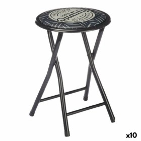 Folding Stool Quality Black Grey PVC Metal 30 x 30 x 45 cm (10 Units) by Gift Decor, Barstools - Ref: S3629222, Price: 75,64 ...