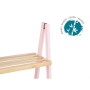 Bathroom Shelves Pink Natural Bamboo Pine 40,3 x 81,5 x 30 cm by Berilo, Bathroom Shelves - Ref: S3629256, Price: 20,15 €, Di...