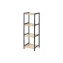 Etagère de salle de bains 35 x 30 x 100 cm Noir Naturel Bambou Bois de pin de Berilo, Étagères - Réf : S3629257, Prix : 27,26...