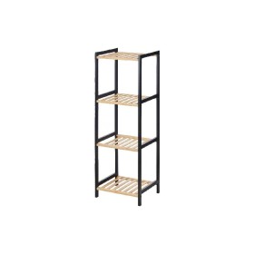 Bathroom Shelves 35 x 30 x 100 cm Black Natural Bamboo Pine by Berilo, Bathroom Shelves - Ref: S3629257, Price: 27,26 €, Disc...