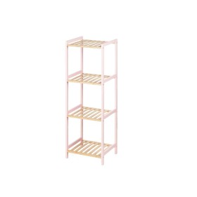 Etagère de salle de bains 35 x 30 x 100 cm Rose Naturel Bambou Bois de pin de Berilo, Étagères - Réf : S3629261, Prix : 28,02...