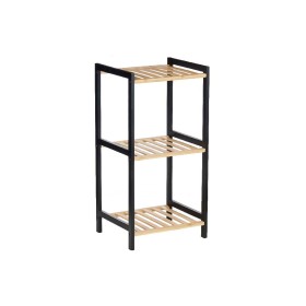 Scaffale da Bagno 35 x 30 x 70 cm Nero Naturale Bambù Legno di pino di Berilo, Mensole bagno - Rif: S3629262, Prezzo: 20,99 €...