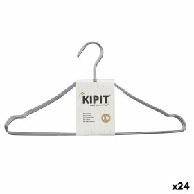 Set of Clothes Hangers 44,5 x 1,2 x 23 cm Brown Wood Metal (8 Units) | Tienda24 - Global Online Shop Tienda24.eu