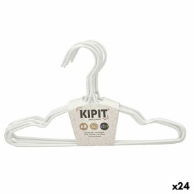 Jeu de porte-manteaux Enfant 30 x 18 x 1 cm Blanc Métal Silicone (24 Unités) de Kipit, Cintres - Réf : S3629280, Prix : 37,24...