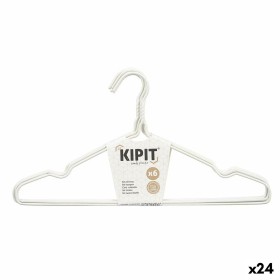 Conjunto de Cabides Branco Metal Silicone 39,5 x 20 x 0,5 cm (24 Unidades) de Kipit, Cabides - Ref: S3629284, Preço: 36,47 €,...