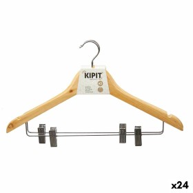 Set of Clothes Hangers Max Home White Wood Steel 44,5 x 23 x 1 cm 10 Pieces (6 Units) | Tienda24 - Global Online Shop Tienda24.eu