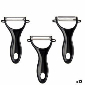 Pelador de Fruta y Verdura Set Negro Acero Inoxidable (12 Unidades) de Kinvara, Peladores - Ref: S3629310, Precio: 19,97 €, D...