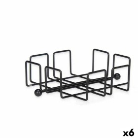 Portatovagliolo Nero Metallo 19,3 x 6,5 x 19,3 cm (6 Unità) di Kinvara, Ripiani e supporti - Rif: S3629386, Prezzo: 19,92 €, ...