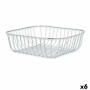 Fruit Bowl Silver Metal 30 x 9 x 30 cm (6 Units) | Tienda24 - Global Online Shop Tienda24.eu