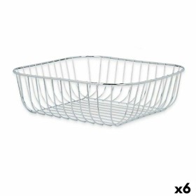 Fruteira Prateado Metal 30 x 9 x 30 cm (6 Unidades) de Kinvara, Travessas e taças - Ref: S3629390, Preço: 29,84 €, Desconto: %