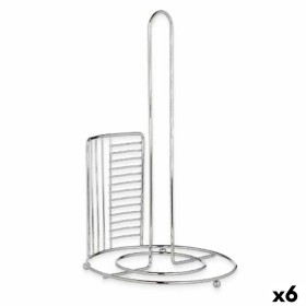 Kitchen Paper holder Silver Metal 18,5 x 31,5 x 18,5 cm (6 Units) by Kinvara, Shelves and supports - Ref: S3629396, Price: 19...