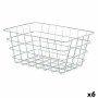 Mehrzweckkorb Silberfarben Metall 31 x 14 x 21 cm rechteckig (6 Stück) von Kinvara, Regale und Gestelle - Ref: S3629418, Prei...