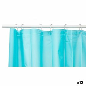 Tenda da Doccia Azzurro Polietilene EVA 180 x 180 cm (12 Unità) di Berilo, Tende, ganci e rivestimenti da doccia - Rif: S3629...