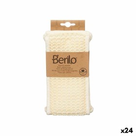 Body Sponge With handles White 20 x 3 x 11 cm (24 Units) by Berilo, Sponges - Ref: S3629472, Price: 38,47 €, Discount: %