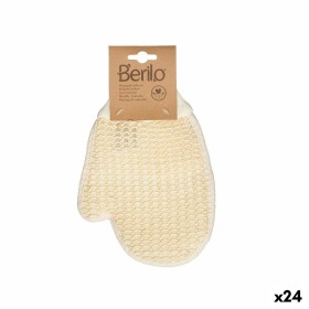 Luva de Banho Branco Bege (24 Unidades) de Berilo, Mitenes e luvas de exfoliação - Ref: S3629474, Preço: 33,86 €, Desconto: %