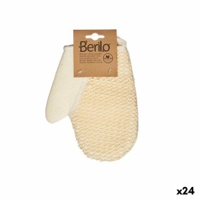 Spugna da Bagno Bianco Beige (24 Unità) di Berilo, Muffole e guanti esfolianti - Rif: S3629476, Prezzo: 33,88 €, Sconto: %