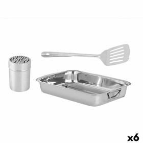 Roasting Tin Silver 35,5 x 6 x 25,5 cm Roasting Tin (6 Units) by Kinvara, Roasting Pans - Ref: S3629514, Price: 60,11 €, Disc...