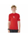 Children’s Short Sleeve T-Shirt Rip Curl Corps L/S Rash Vest Red Lycra Surf | Tienda24 Tienda24.eu