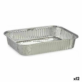 Set de Fuentes de Cocina Desechable Aluminio 22 x 15,6 x 4,8 cm (12 Unidades) de Kinvara, Moldes desechables - Ref: S3629531,...