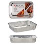 Set di Teglie da Cucina Monouso Alluminio 22 x 15,6 x 4,8 cm (12 Unità) di Kinvara, Stampi usa e getta - Rif: S3629531, Prezz...