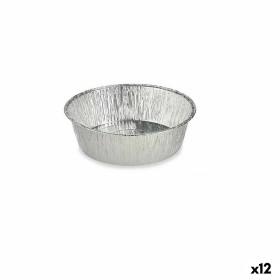 Set of Kitchen Dishes Disposable Circular Aluminium 25 x 8 x 25 cm (12 Units) by Kinvara, Disposable moulds - Ref: S3629534, ...