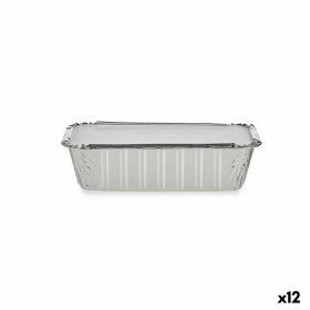 Conjunto de tabuleiros de cozinha Descartável Flã Alumínio 25 x 7,7 x 25 cm (12 Unidades) | Tienda24 - Global Online Shop Tienda24.eu