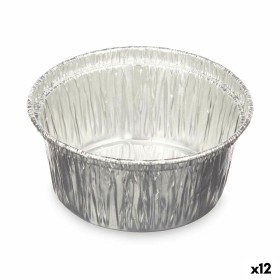 Conjunto de tabuleiros de cozinha Descartável Flã Alumínio 25 x 7,7 x 25 cm (12 Unidades) | Tienda24 - Global Online Shop Tienda24.eu