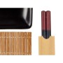 Sushi Set Black Ceramic Bamboo (6 Units) by Kinvara, Plates and dishes - Ref: S3629541, Price: 32,67 €, Discount: %