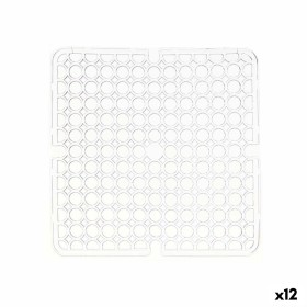 Non-slip Mat Transparent Plastic 28 x 0,1 x 28 cm Sink (12 Units) by Kinvara, Shelves and supports - Ref: S3629556, Price: 11...