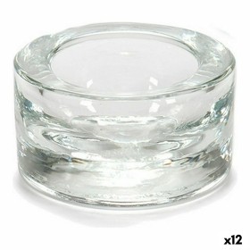 Portacandele Trasparente Vetro 7 x 3,5 x 7 cm (12 Unità) di Gift Decor, Candelieri e portacandele - Rif: S3629582, Prezzo: 12...