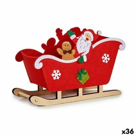 Cesta Decorativa Papá Noel Trineo Rojo Madera 22,5 x 15 x 7,5 cm (36 Unidades) de Krist+, Navidad - Ref: S3629607, Precio: 63...