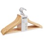 Set of Clothes Hangers 44,5 x 1,2 x 23 cm Brown Wood Metal (8 Units) by Kipit, Hangers - Ref: S3629653, Price: 42,97 €, Disco...