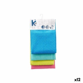 Set of Cloths Blue Green Pink Turquoise 40 x 60 cm (12 Units) by BigBuy Home, Cleaning equipment - Ref: S3629665, Price: 34,2...