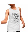 Basketball shirt Puma Tank B White | Tienda24 Tienda24.eu