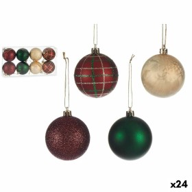 Set de Bolas de Navidad Multicolor 6 cm Plástico (24 Unidades) de Krist+, Navidad - Ref: S3629745, Precio: 52,86 €, Descuento: %