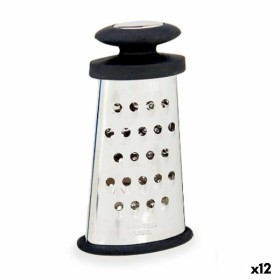 Grater Black Silver Stainless steel TPR 9 x 15,5 x 4,2 cm (12 Units) by Kinvara, Spiralizers, Manual Graters & Slicers - Ref:...