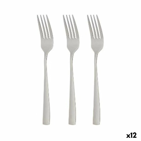 Gabel-Set Silberfarben Edelstahl 2,5 x 21,3 x 0,3 cm (12 Stück) von Kinvara, Gabeln - Ref: S3629769, Preis: 20,36 €, Rabatt: %