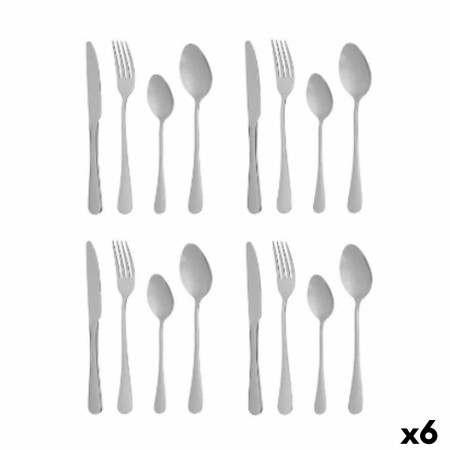 Cutlery Set Silver Stainless steel (6 Units) by Kinvara, Cutlery sets - Ref: S3629779, Price: 60,11 €, Discount: %